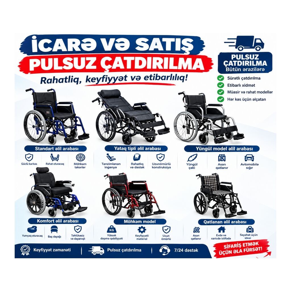 Ağır və yüngül modellərdə əl arabaları – icarə və satış. Pulsuz