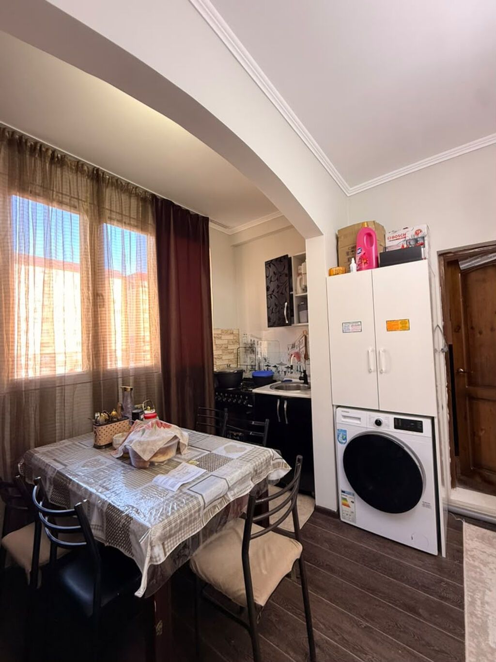 2 комнаты, 57 м², Кок-Жар мкр 106 серия улучшенная, 3 этаж, Свежий ремонт: фото 8