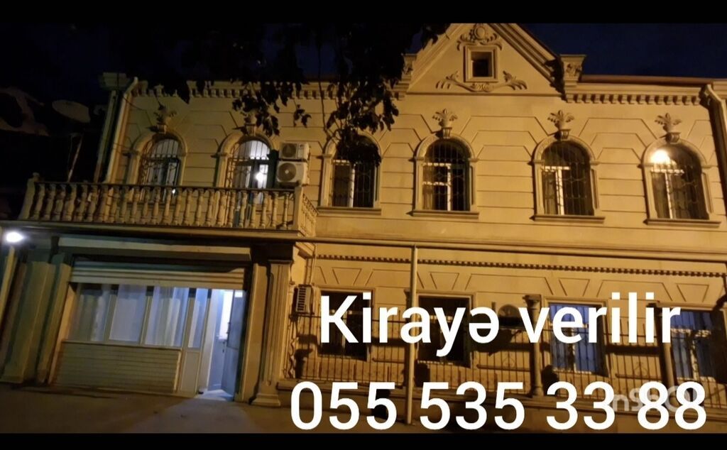 Kirayə verilir – klassik üslubda iki mərtəbəli, fasadı bəzəkli, geniş