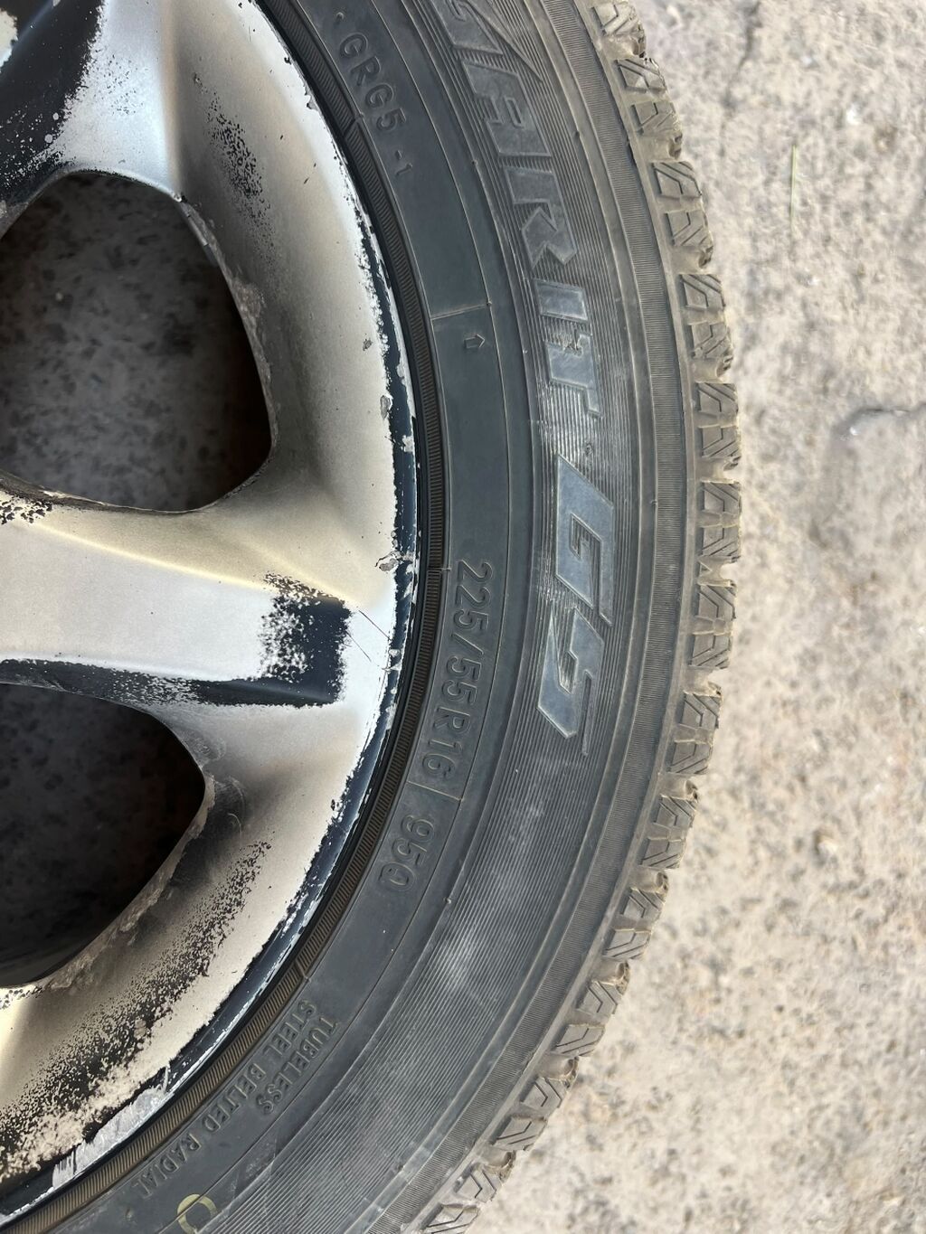 Колеса в сборе 225 / 55 / R 16, Зима, Б/у, Комплект, Легковые, Литые, отверстий - 5: фото 2