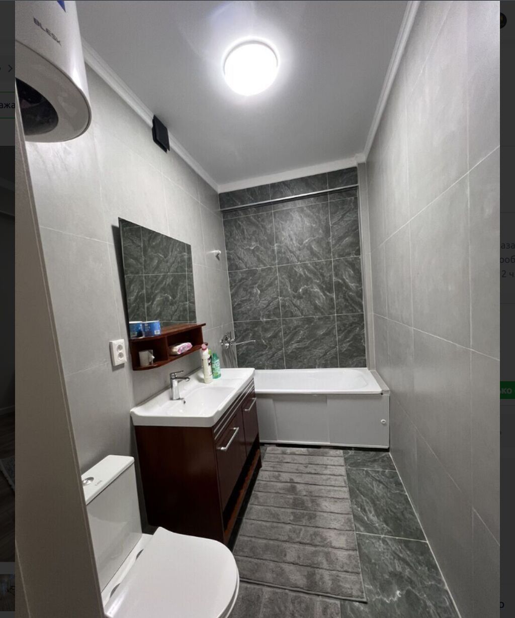 2 комнаты, 51 м², Таш-Рабат ТРЦ Элитка, 13 этаж, Свежий ремонт: фото 4