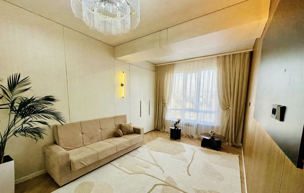 3 комнаты, 63 м², Аламедин-1 мкр Элитка, 12 этаж, Дизайнерский ремонт