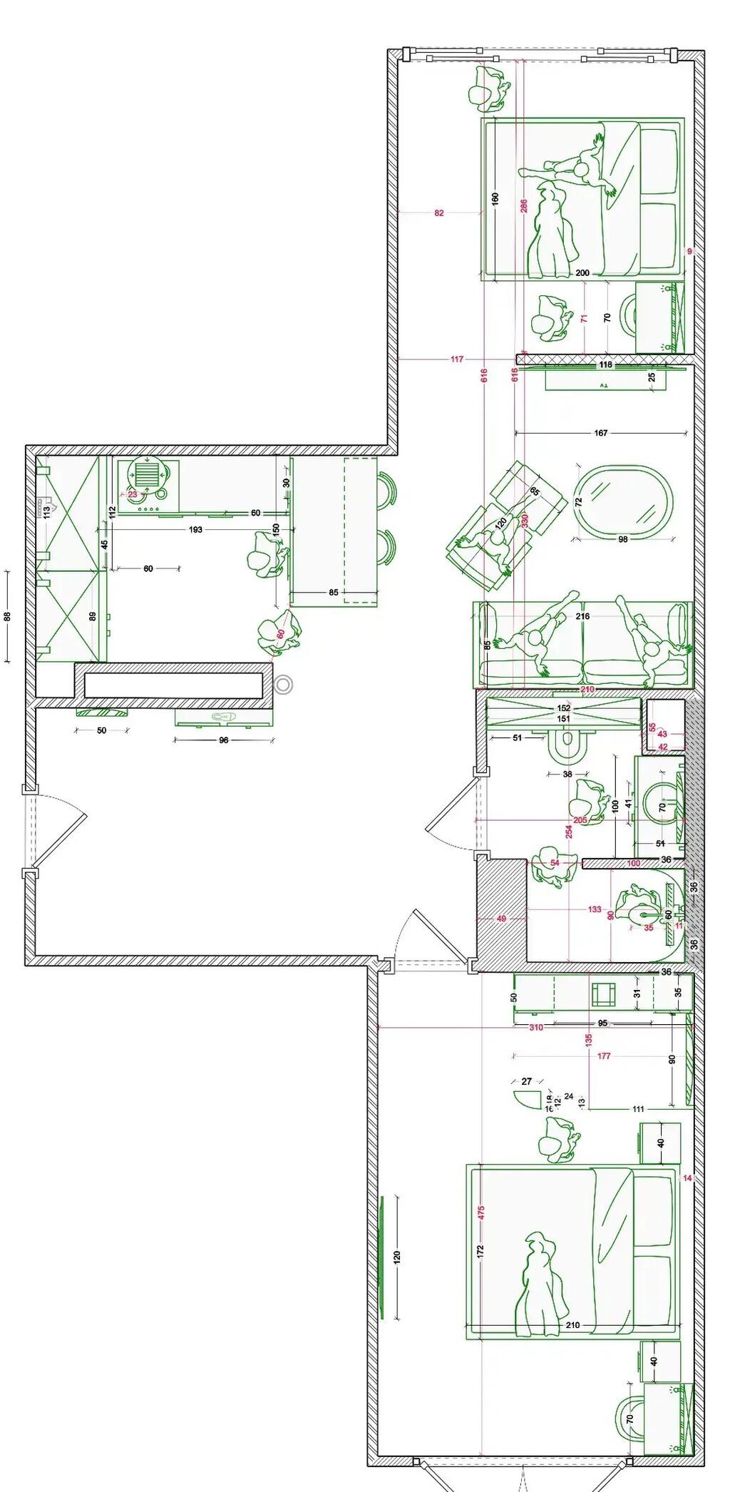 2 комнаты, 60 м², Технопарк Элитка, 10 этаж, Дизайнерский ремонт: фото 3