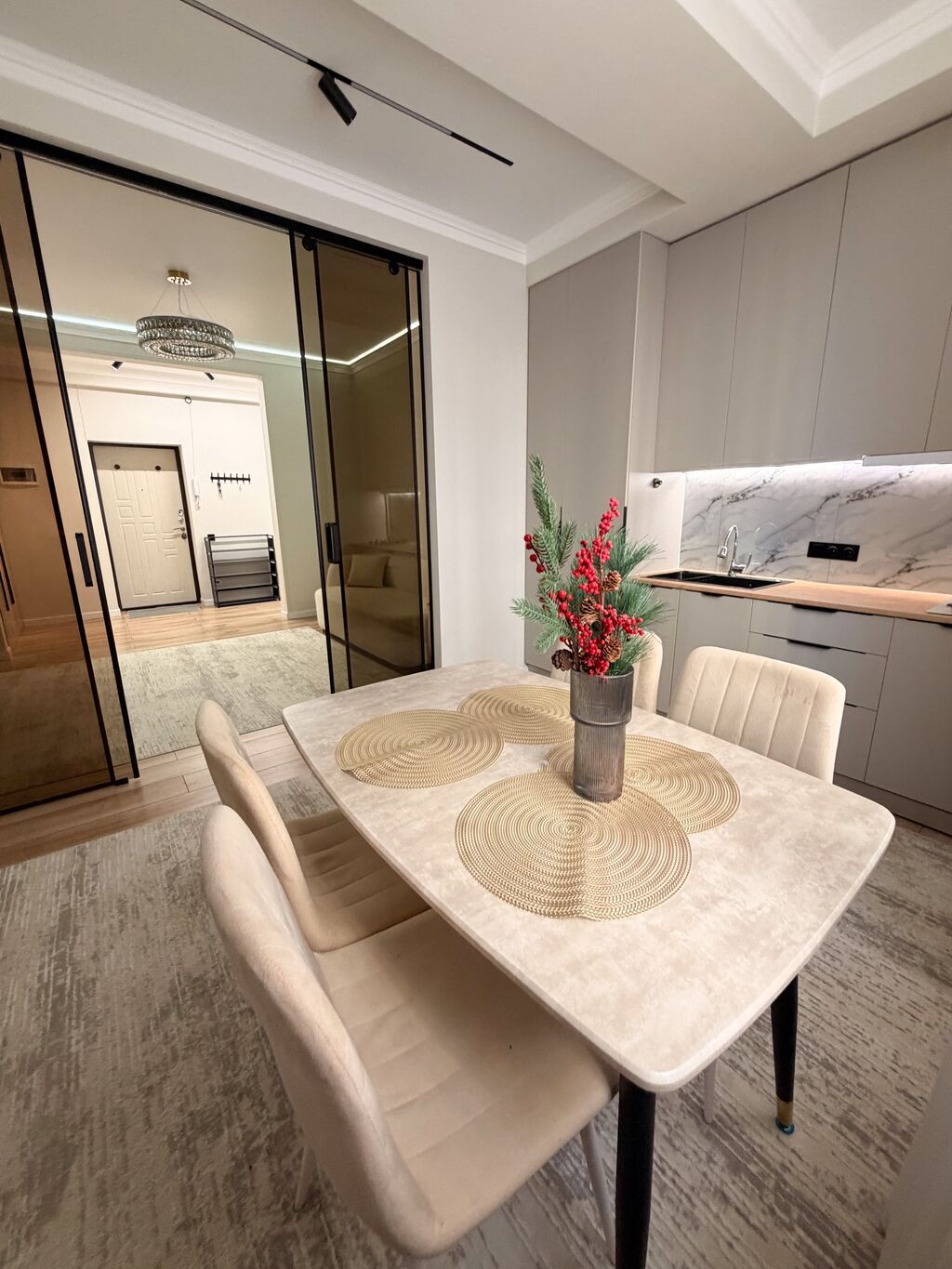 Студия, 60 м², Тунгуч мкр Элитка, 2 этаж, Дизайнерский ремонт: фото 5