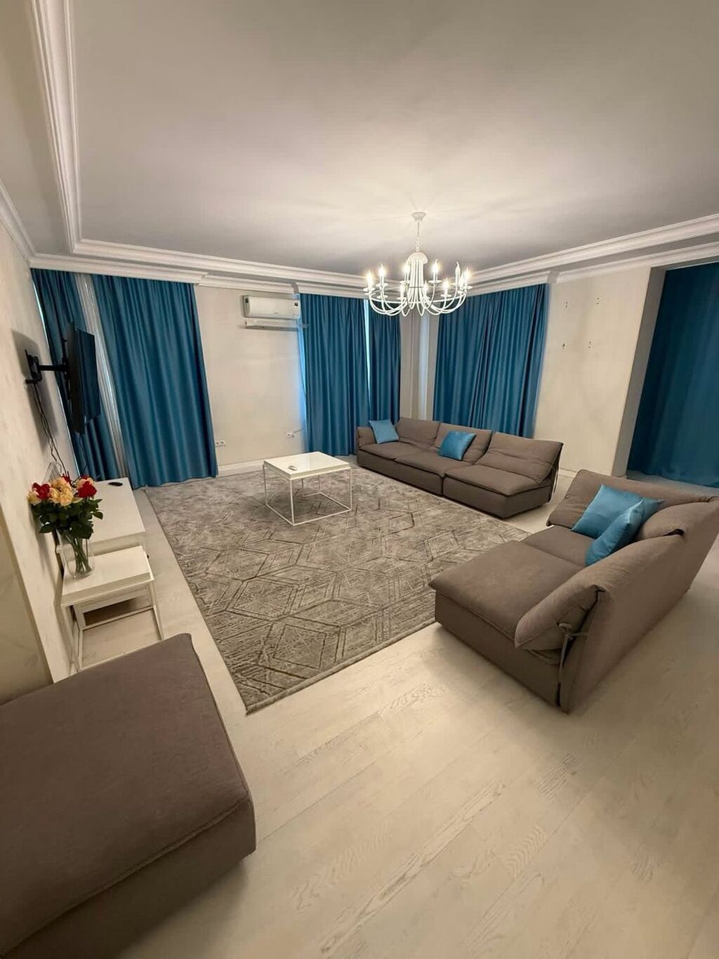3 комнаты, 133 м², ул. Логвиненко / Боконбаева Элитка, 4 этаж, Евроремонт: фото 3