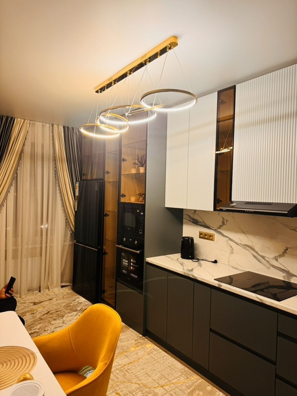 1 комната, 48 м², Тунгуч мкр 9 этаж, Дизайнерский ремонт: фото 2