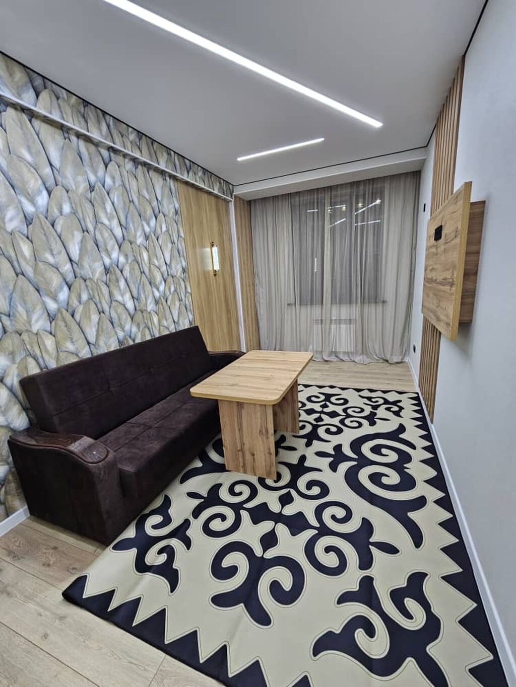 1 комната, 40 м², Тунгуч мкр Элитка, 5 этаж, Свежий ремонт: фото 8