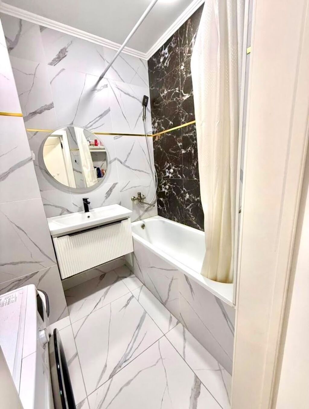 2 комнаты, 75 м², Ала-Арча ТРЦ Элитка, 9 этаж, Евроремонт: фото 6