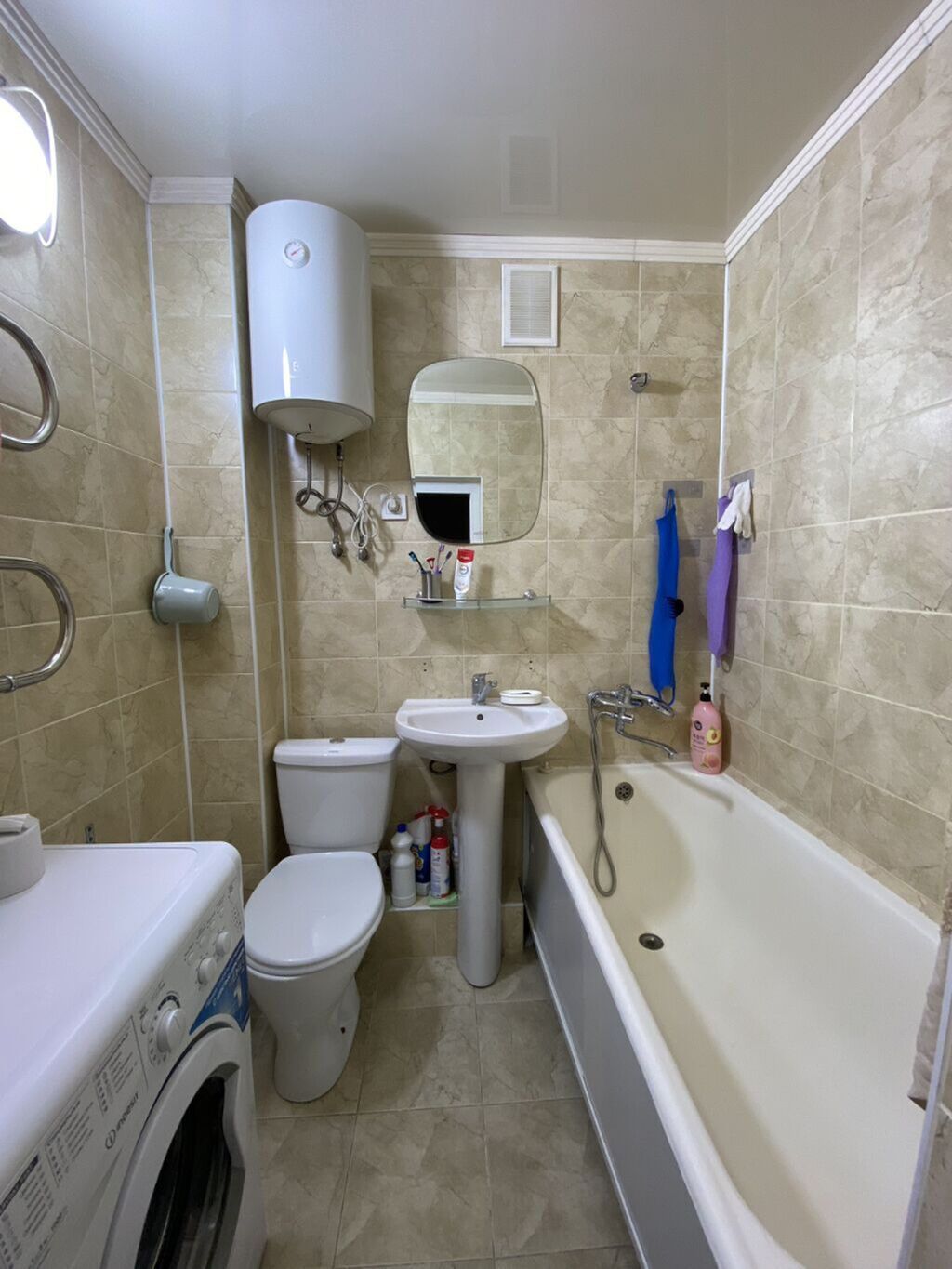 1 комната, 30 м², Бишкек Парк ТРЦ Хрущевка, 2 этаж, Евроремонт: фото 4