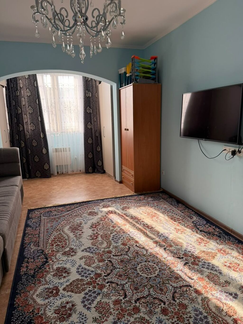 3 комнаты, 97 м², Кок-Жар ж/м 105 серия, 7 этаж, Косметический ремонт: фото 4