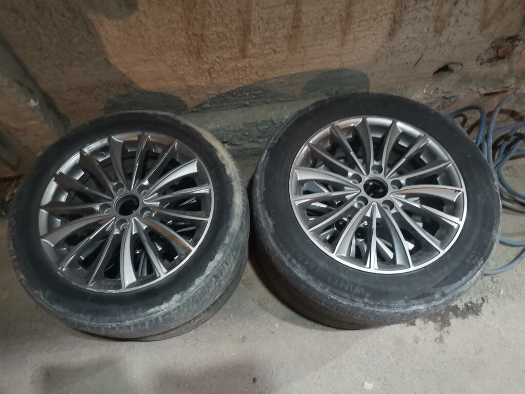 Колеса в сборе 225 / 55 / R 17, Лето, Б/у, Комплект, Легковые, Литые, отверстий - 5: фото 5