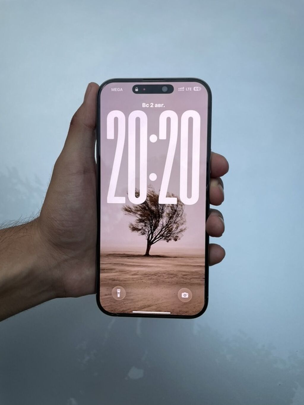 IPhone 16 Pro Max, Б/у, 256 ГБ, Natural Titanium, Защитное стекло, 89 %: фото 2