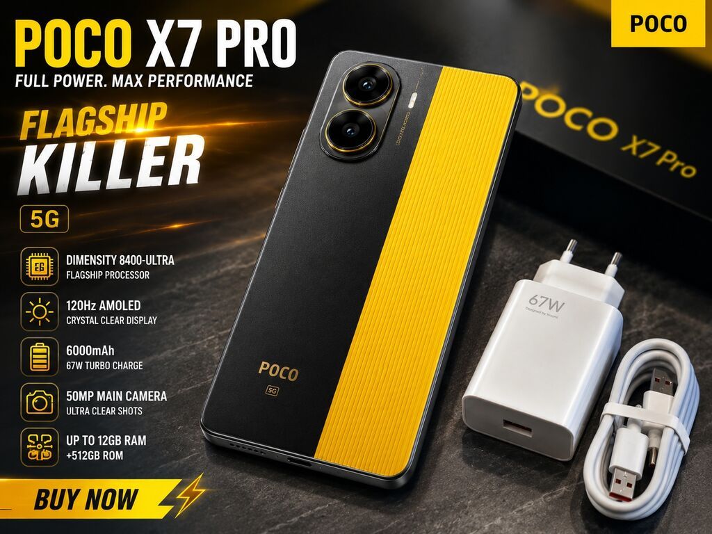 POCO X7 Pro 5G — мощный смартфон с акцентом на производительность: фото 2
