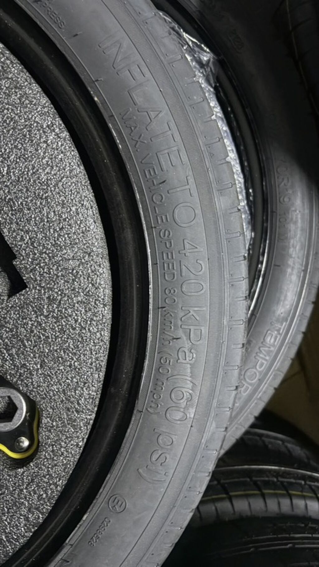 Колеса в сборе <130 / 70 / R 19, Всесезонная, Новый, Запаска, Легковые, Железные, отверстий - 5: фото 7