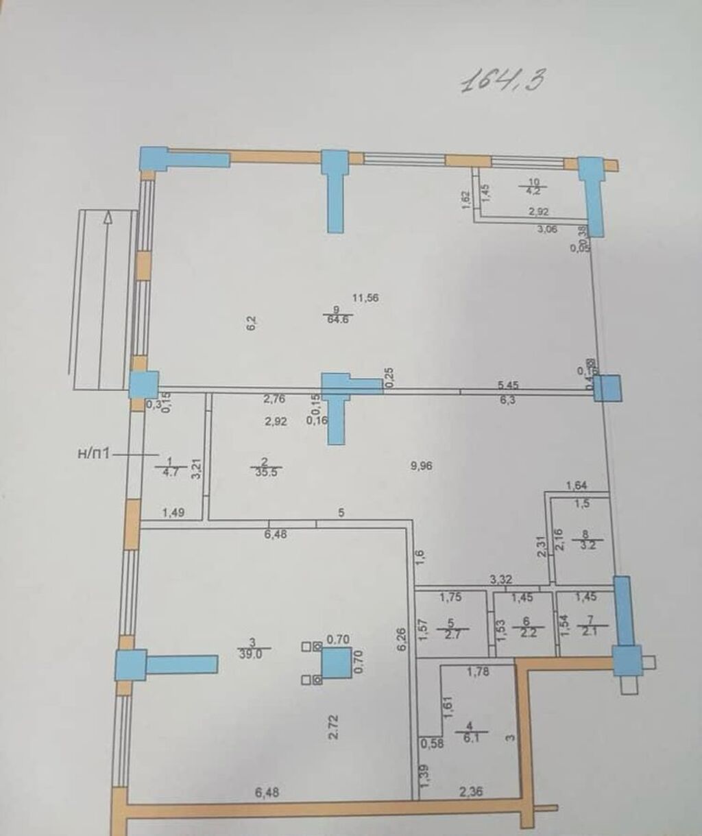 Продажа офисов 167 м², Без ремонта, Многоэтажное здание, 1 этаж: фото 7