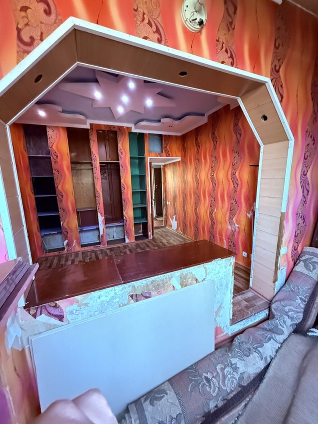 2 комнаты, 46 м², Аламедин-1 мкр 105 серия, 3 этаж, Старый ремонт: фото 2