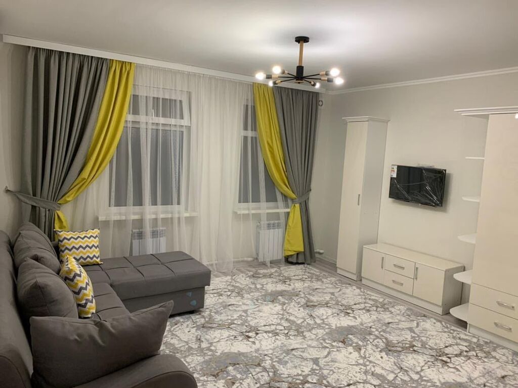 Студия, 33 м², Аламединский рынок / базар Индивидуалка, 2 этаж, Дизайнерский ремонт: фото 2