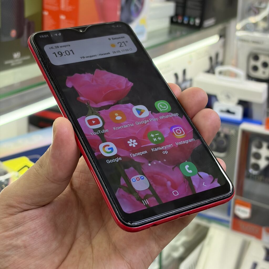 Samsung Galaxy A10, Б/у, 32 ГБ, цвет - Красный, 2 SIM: фото 8