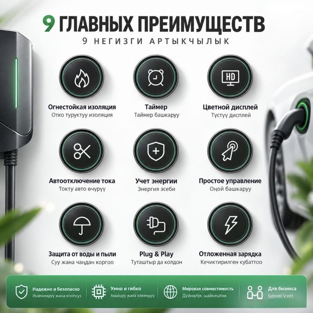Зарядное устройство для китайских электромобилей, сумка в комплекте: фото 8