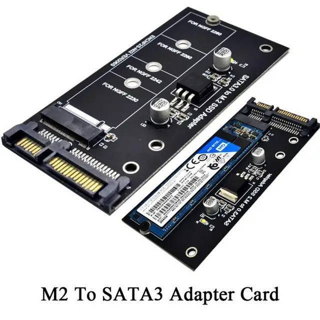 Адаптер M.2 30/42/60/80 мм НА SATA: 800 KGS Жесткие диски, переносные ...