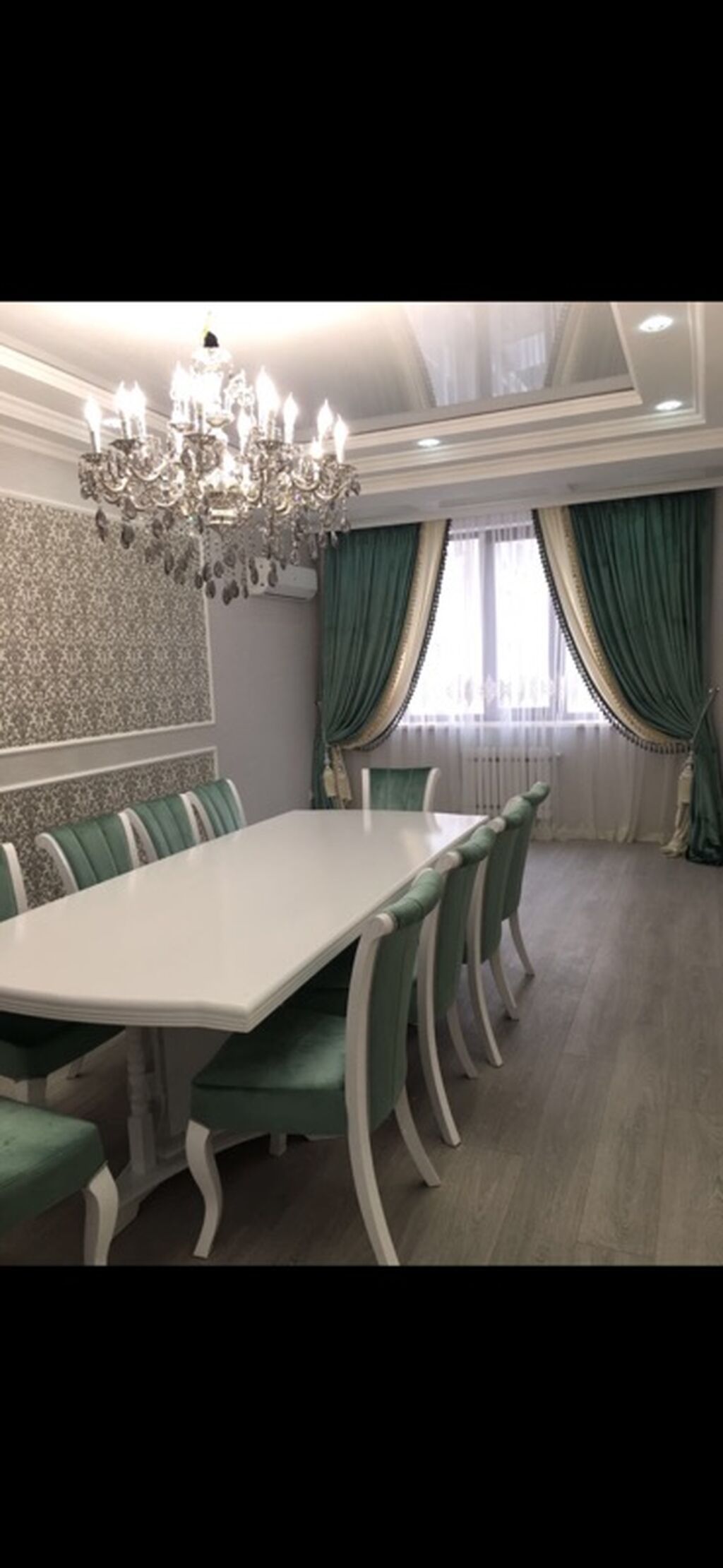 1. комплект стол 2.5 м + стулья 10 шт. 69000 с. 2. Портьеры: фото 3