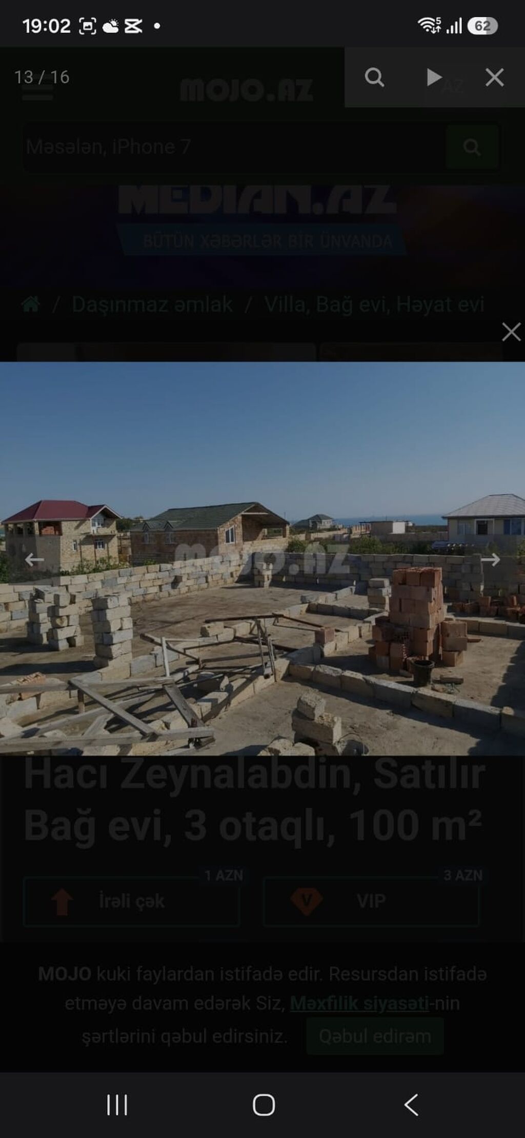 Zeynalabdin Tağıyev, 100 kv. m, 3 otaqlı, Hovuzsuz, Su