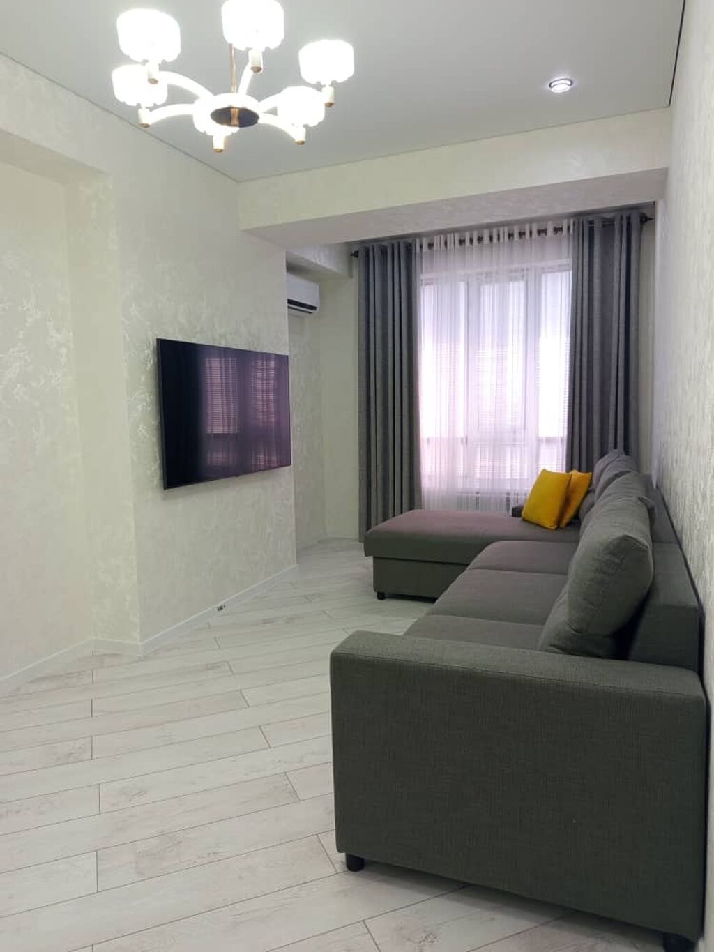 2 комнаты, 62 м², Аламедин-1 мкр Элитка, 6 этаж, Дизайнерский ремонт: фото 6