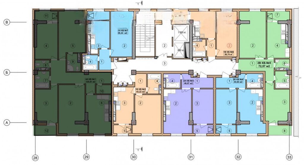 4 комнаты, 121 м², Элитка, 2 этаж, ПСО (под самоотделку) — фото 4