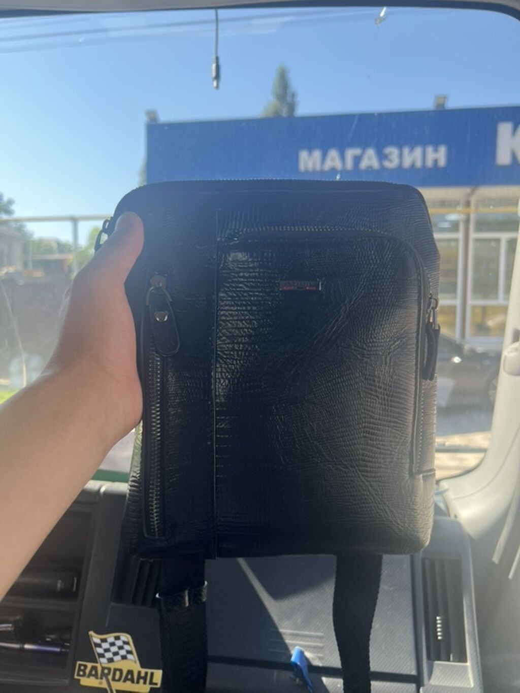 Мужская сумка через плечо (кросс-боди) бренд butun новый - Материал: фото 1