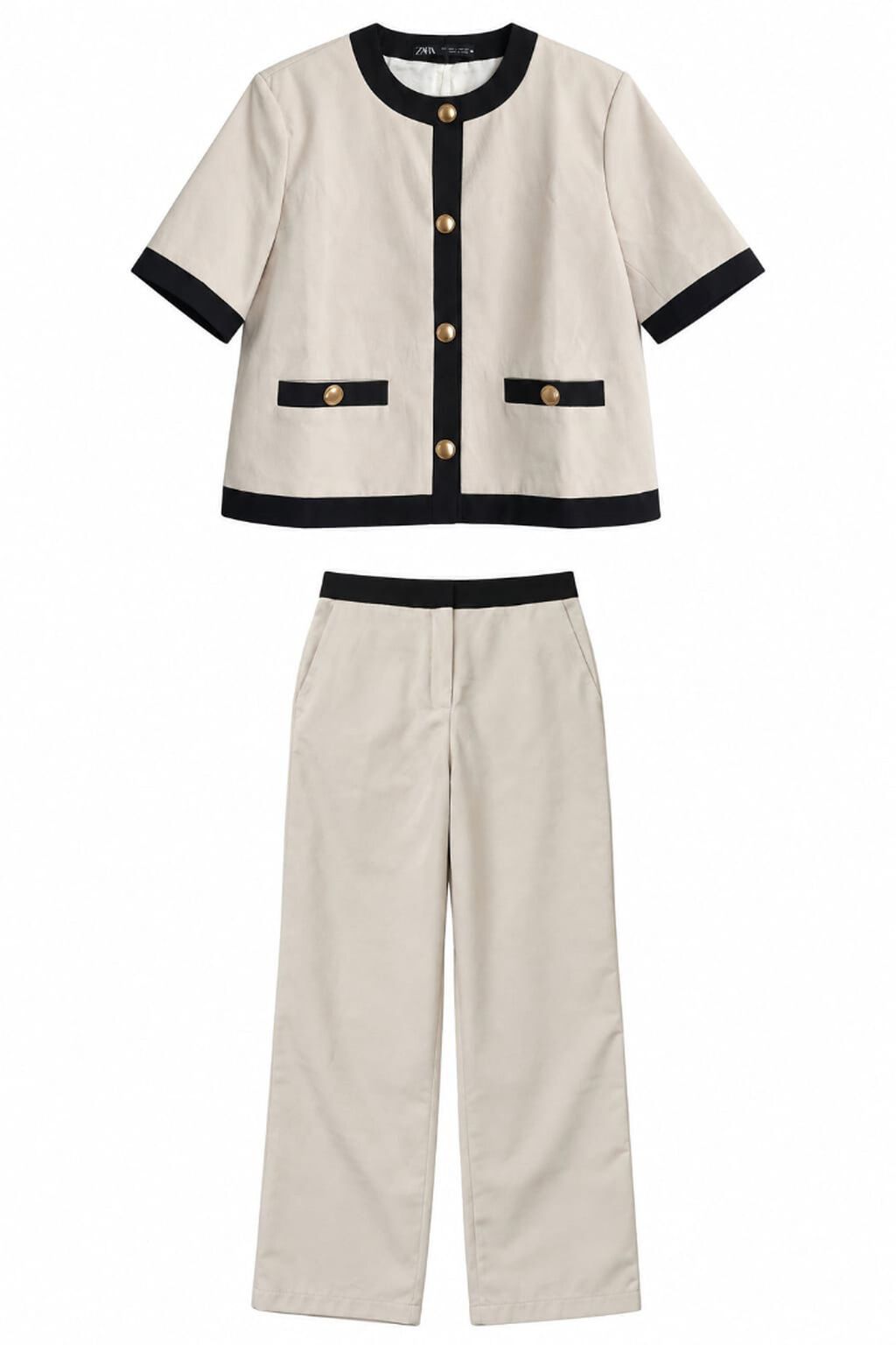 ZARA Premium iki hissəli dəst – original ilə 1-ə-1. - Rəng: bej əsas