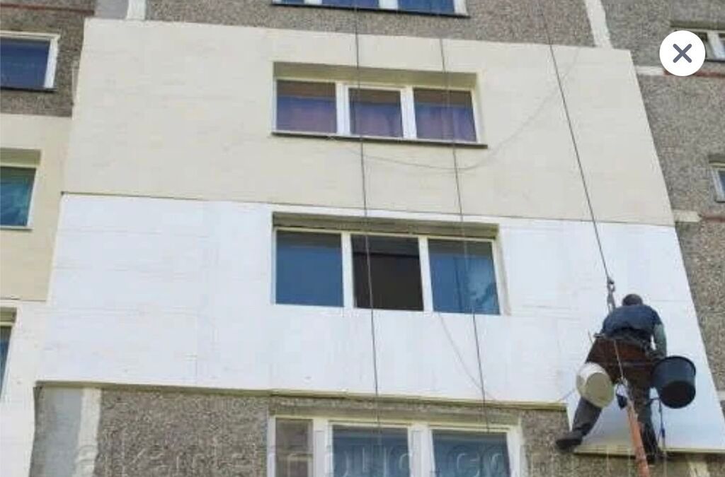 Утепление фасадов квартир и домов альпинистами: фото 3