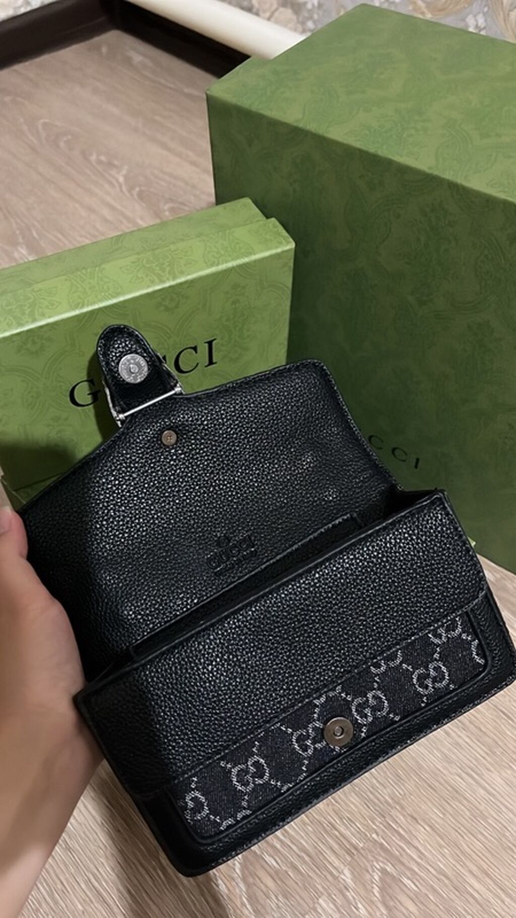 Классическая сумка, Gucci, Материал: Комбинированный материал, Застежка на магните, Женские, Новый: фото 5