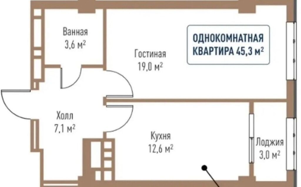 1 комната, 453 м², 2 этаж, ПСО (под самоотделку)