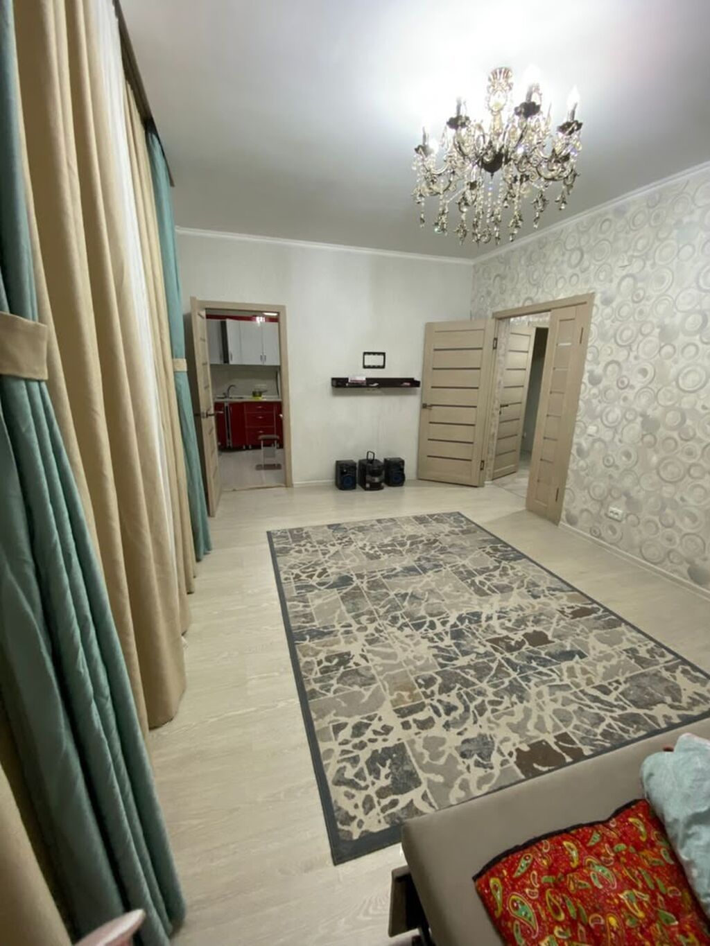 2 комнаты, 48 м², Тунгуч мкр Элитка, 2 этаж, Евроремонт: фото 5