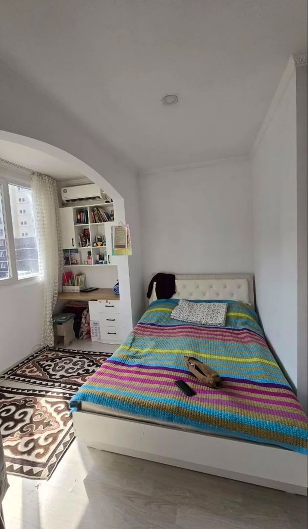2 комнаты, 56 м², Кок-Жар ж/м 106 серия улучшенная, 3 этаж, Евроремонт: фото 4