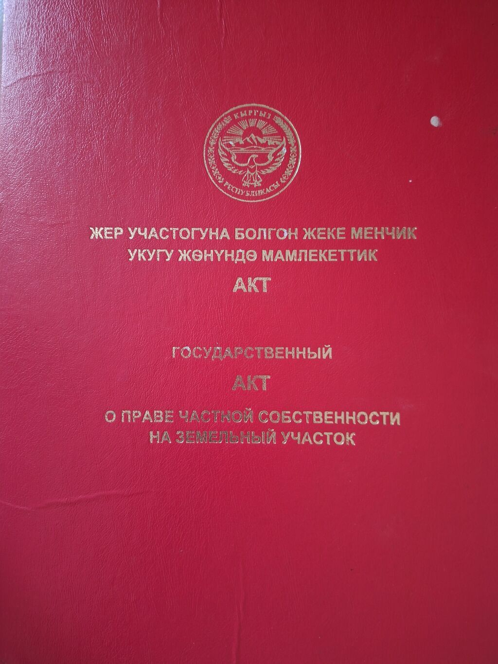 Дом с двором и садом, оформленный госактом на земельный участок (КР): фото 1