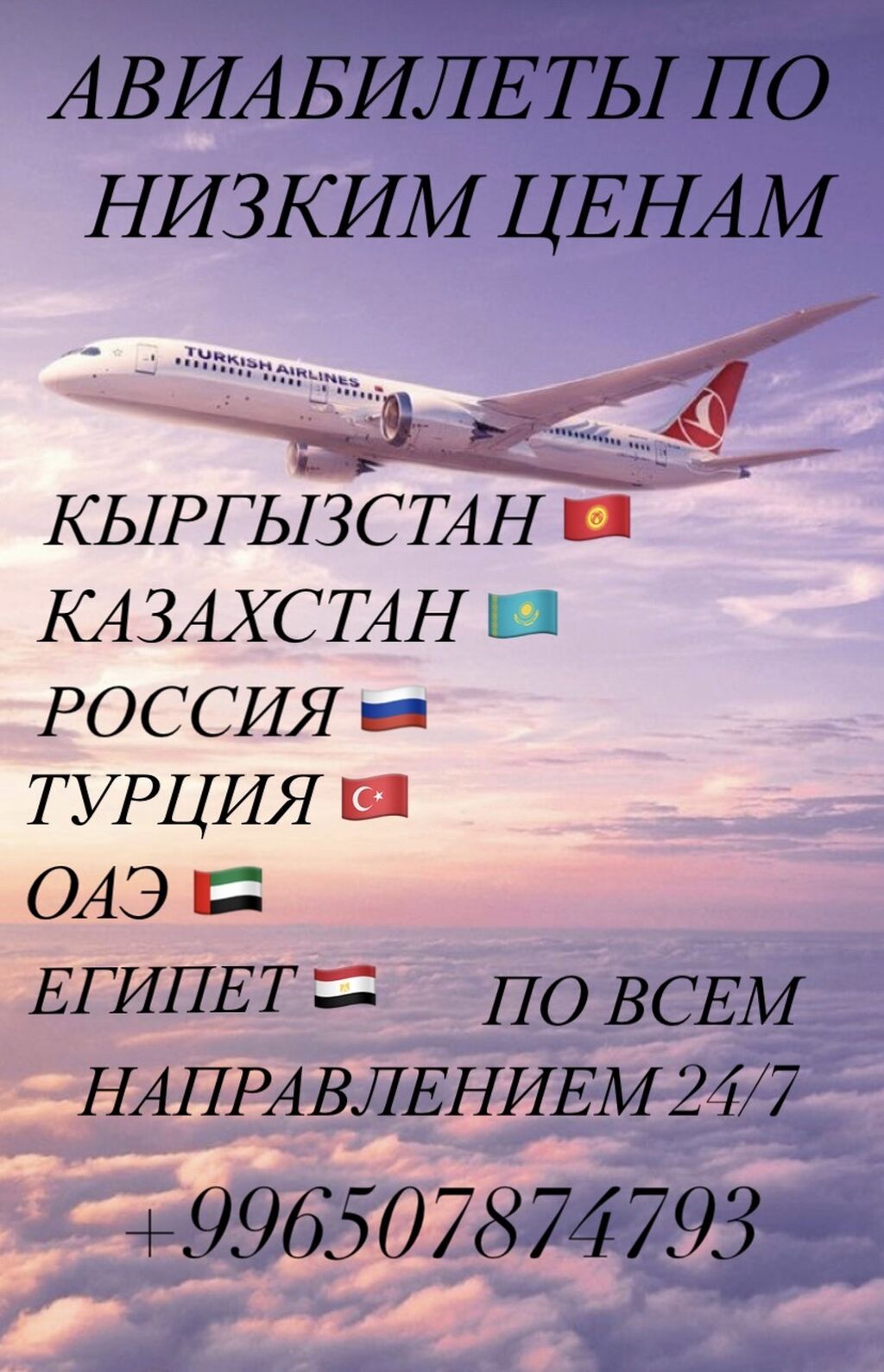 ✈️ Авиабилеты в любую точку мира: Договорная ᐈ Туристические услуги |  Бишкек | 58933727 ➤ lalafo.kg