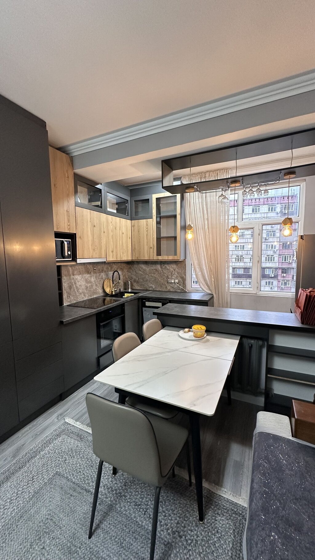 3 комнаты, 58 м², Джал мкр (в т.ч. Верхний, Нижний, Средний) Элитка, 5 этаж, Евроремонт: фото 3