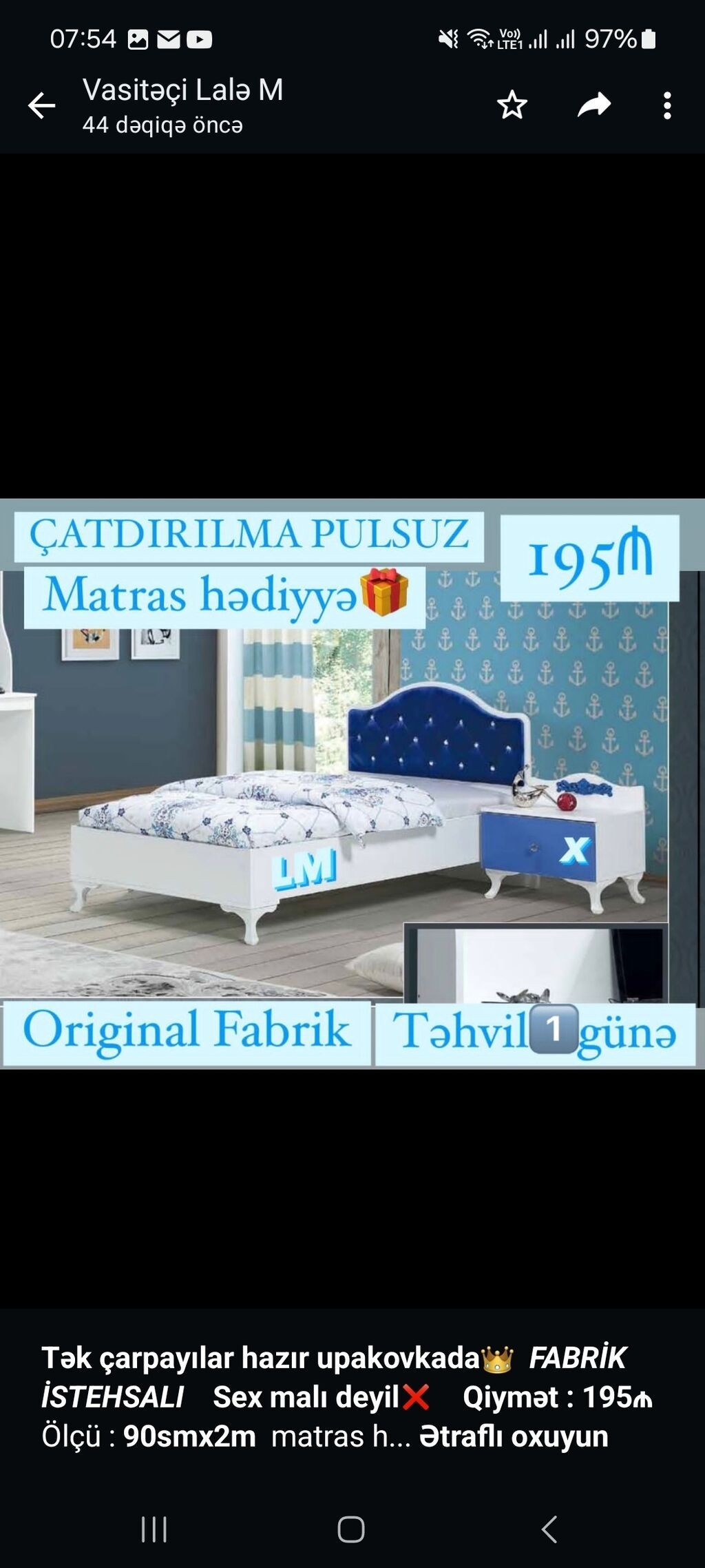 tək çarpayılar hazır upakovkada 👑 fabri̇k i̇stehsali  195 AZN  