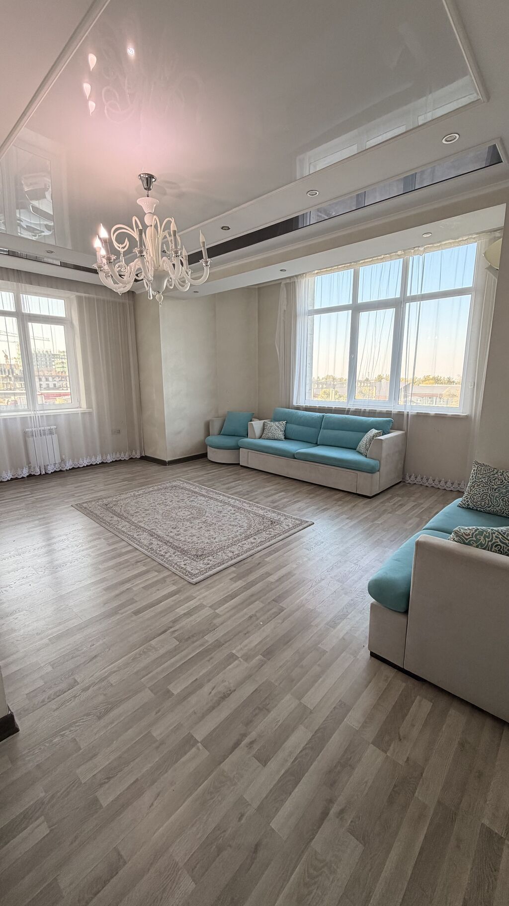 3 комнаты, 127 м², Аламедин-1 мкр Элитка, 3 этаж, Евроремонт: фото 3
