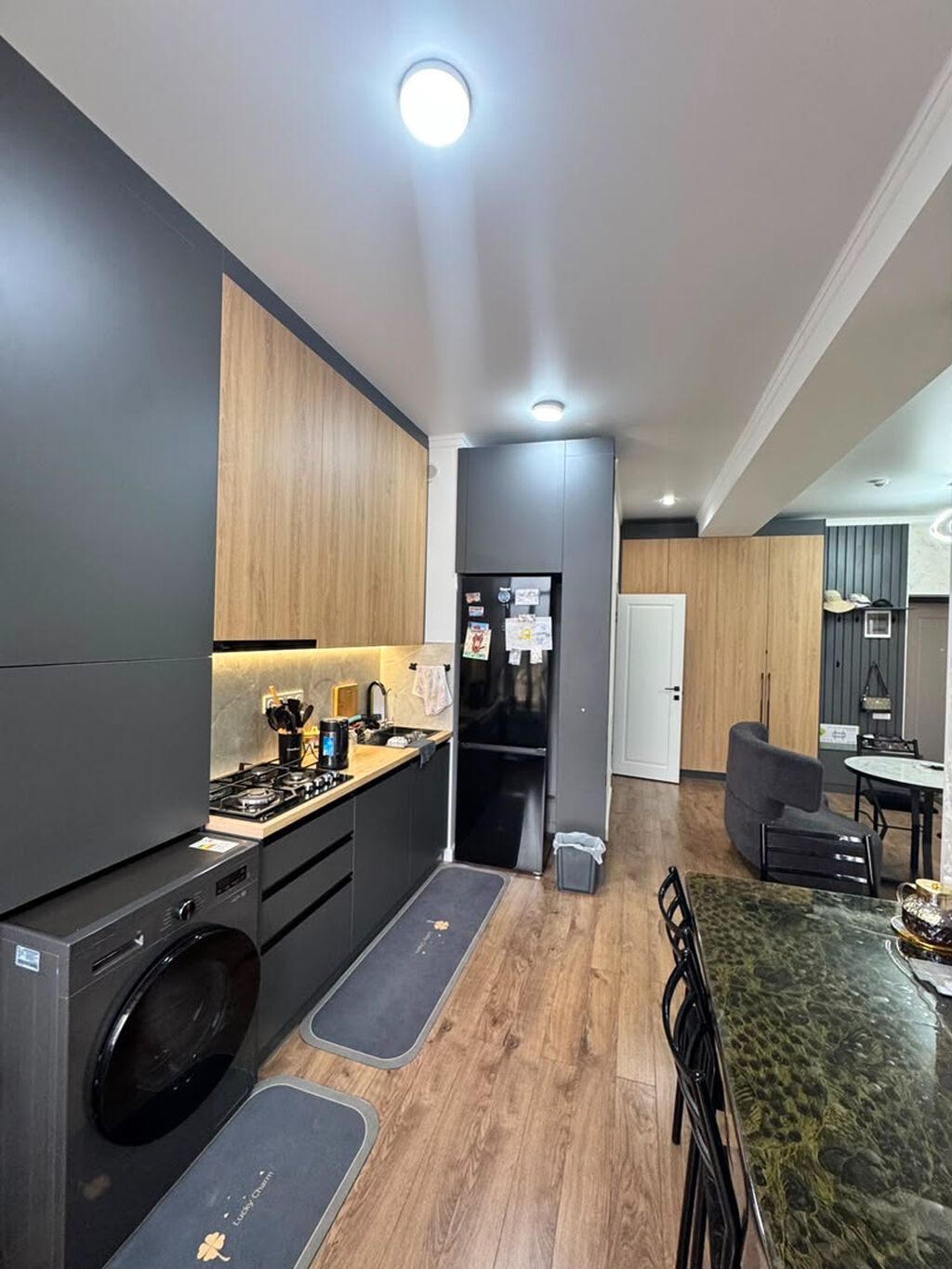 Студия, 46 м², Кок-Жар ж/м Элитка, 5 этаж, Дизайнерский ремонт: фото 3