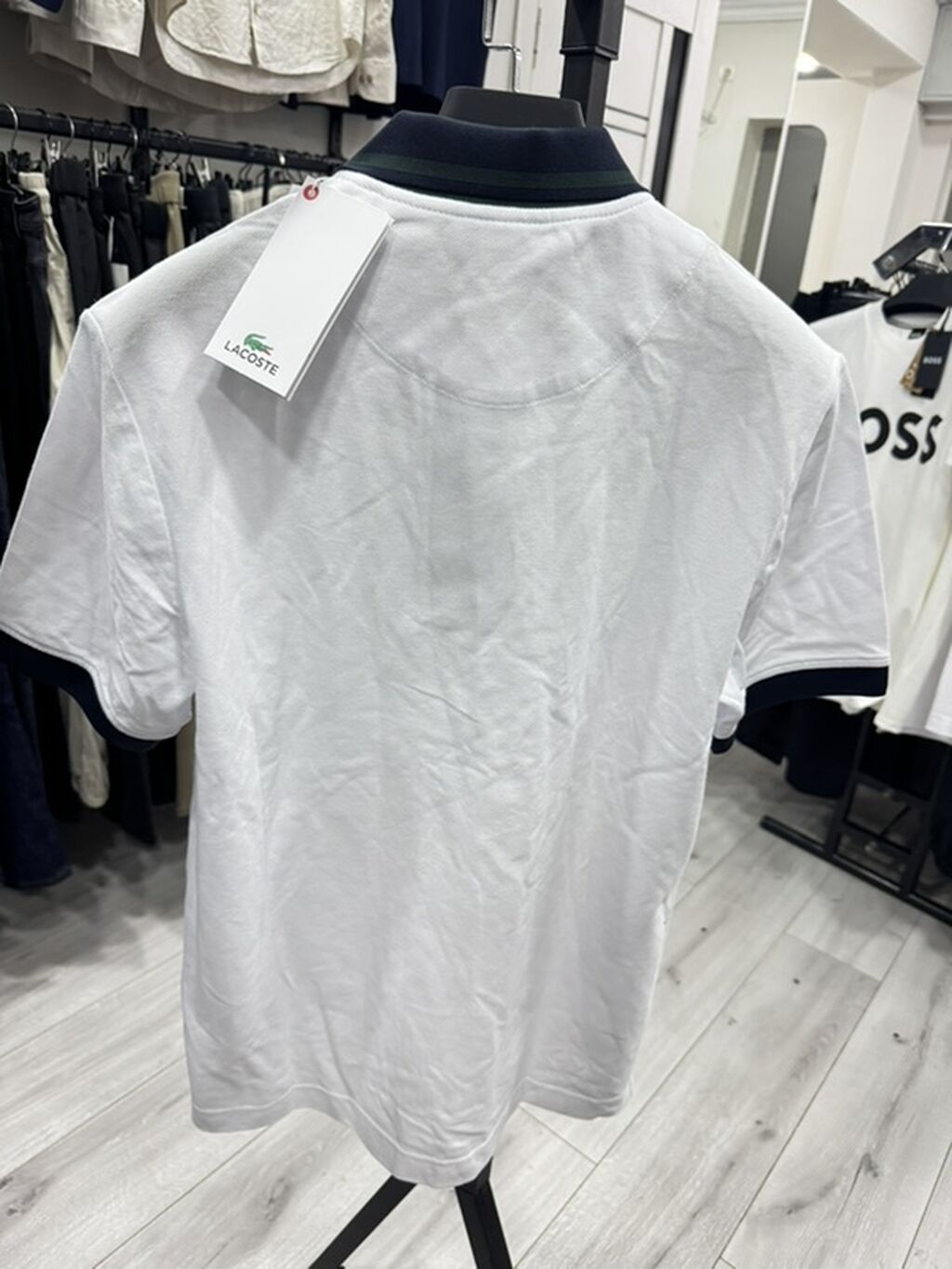 Мужская рубашка, S, M, L, Lacoste, Новый, цвет - Белый, Самовывоз: фото 2