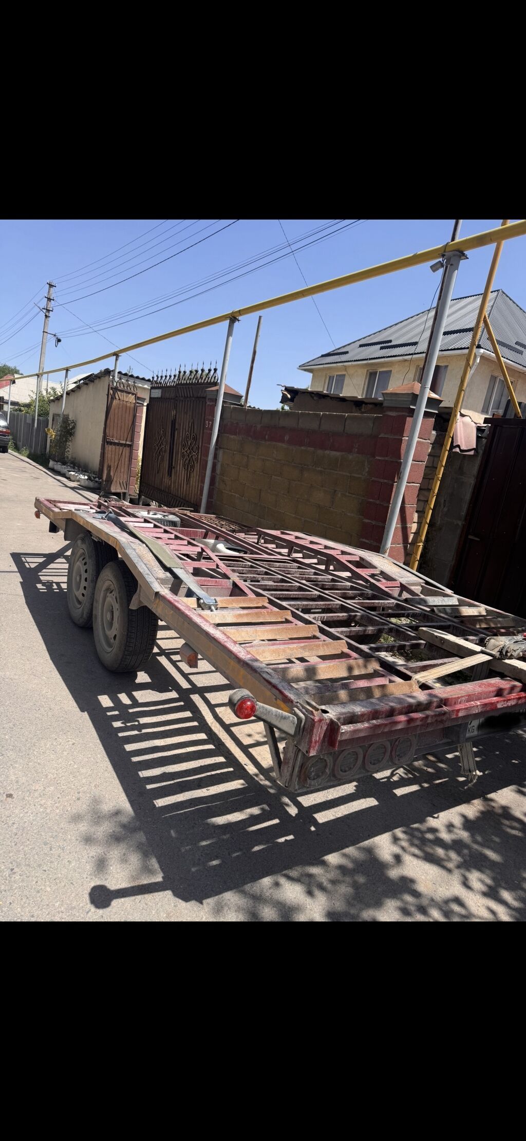 Прицеп, Сar carrier trailer, Б/у: фото 5