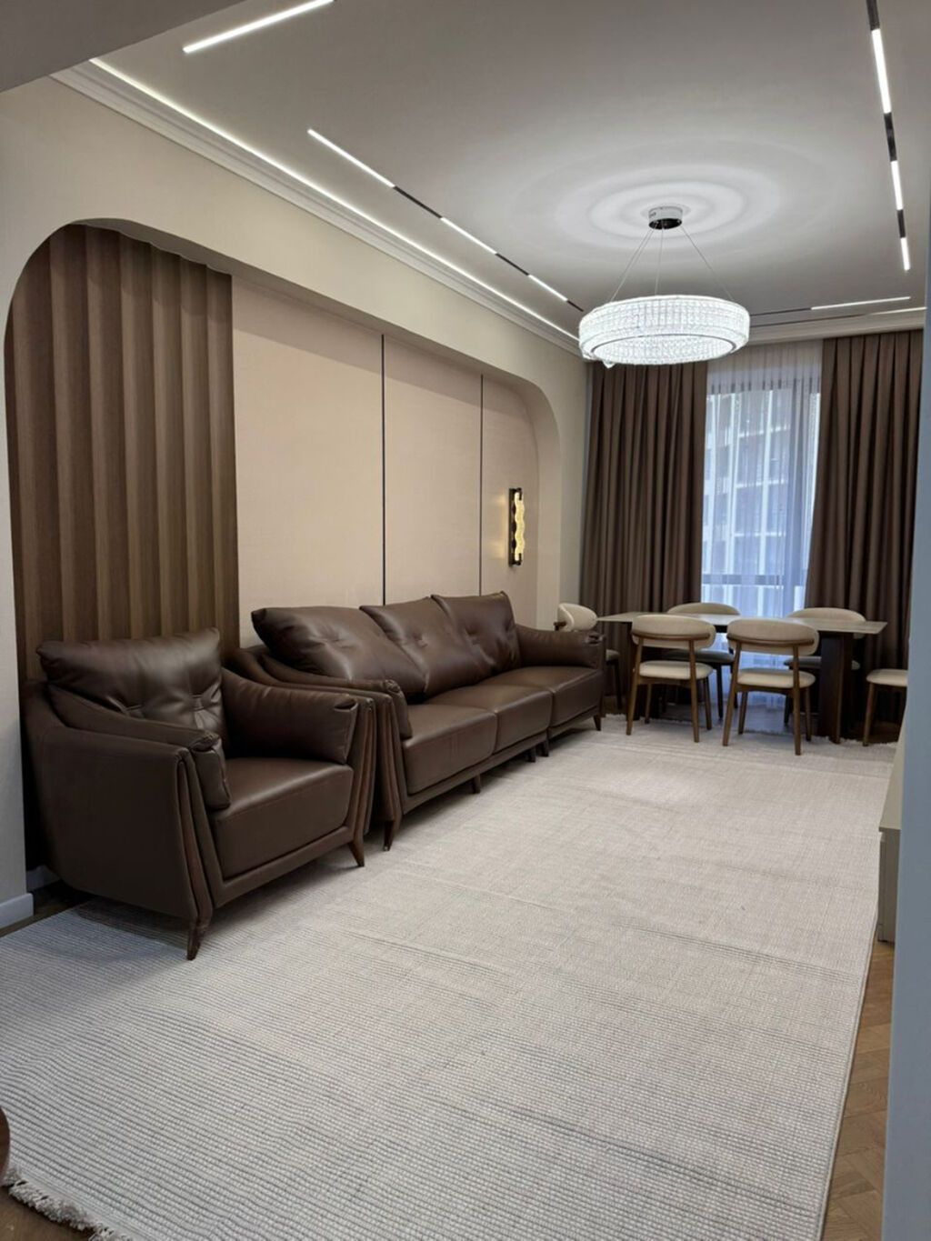 3 комнаты, 116 м², Асанбай мкр Элитка, 6 этаж, Евроремонт: фото 1