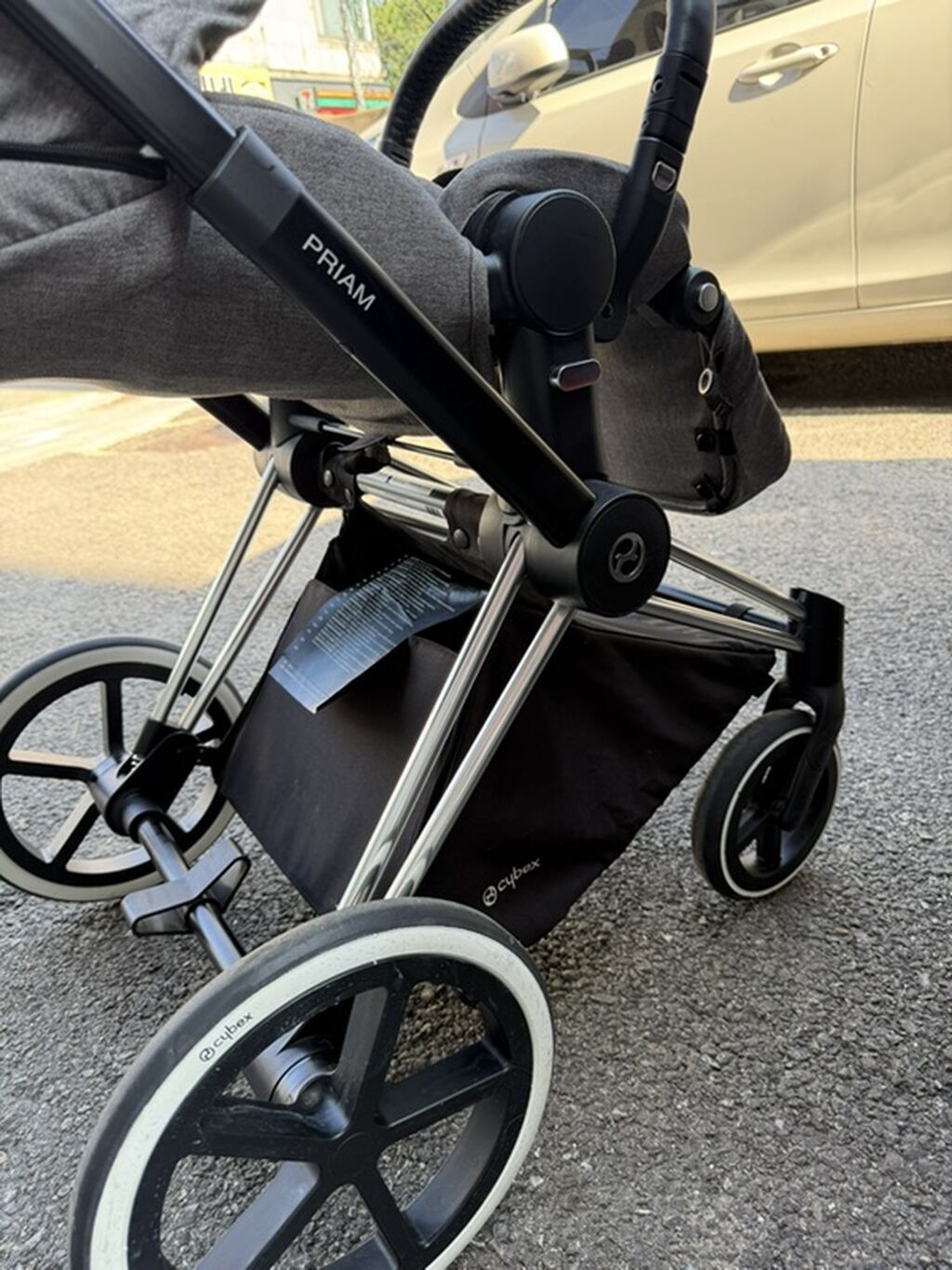 Коляска Cybex Priam, серый текстиль В комплекте есть матрас,дождевик,и: фото 5