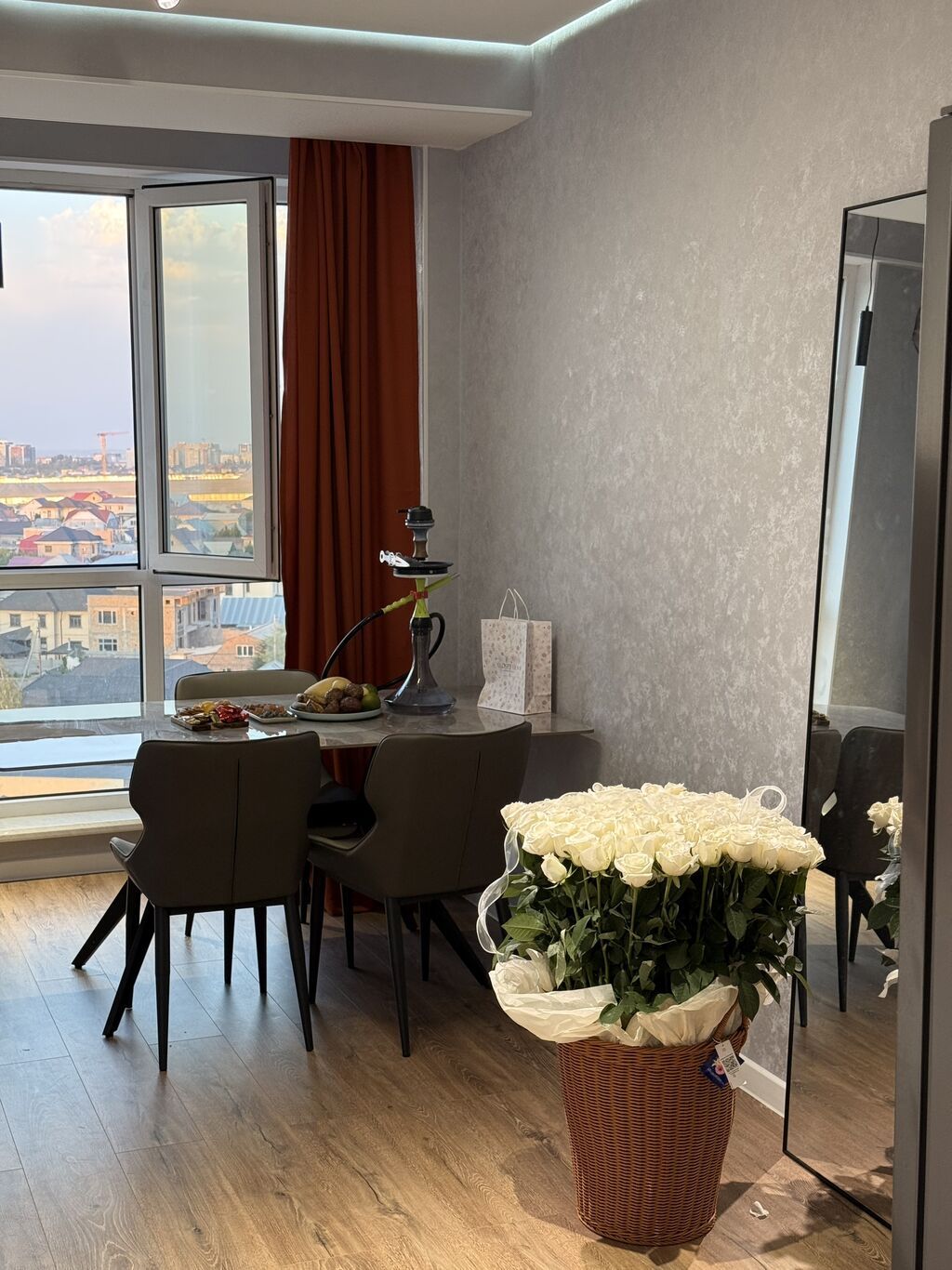 2 комнаты, 61 м², Кок-Жар мкр 9 этаж, Дизайнерский ремонт: фото 7