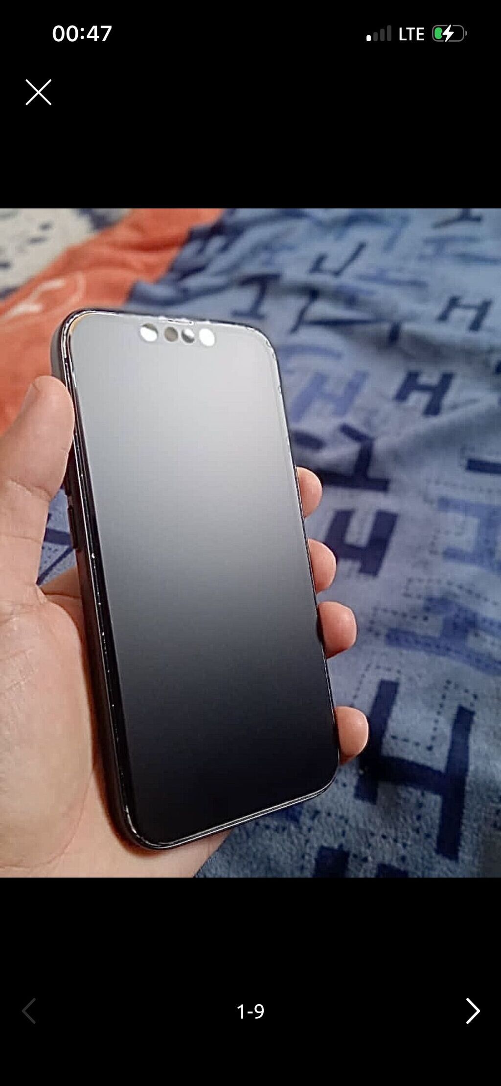 IPhone 14, Б/у, 256 ГБ, Синий, Защитное стекло, Чехол, 79 %: фото 1