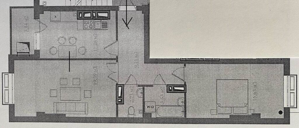 2 комнаты, 65 м², Технопарк Элитка, 9 этаж, Свежий ремонт: фото 6