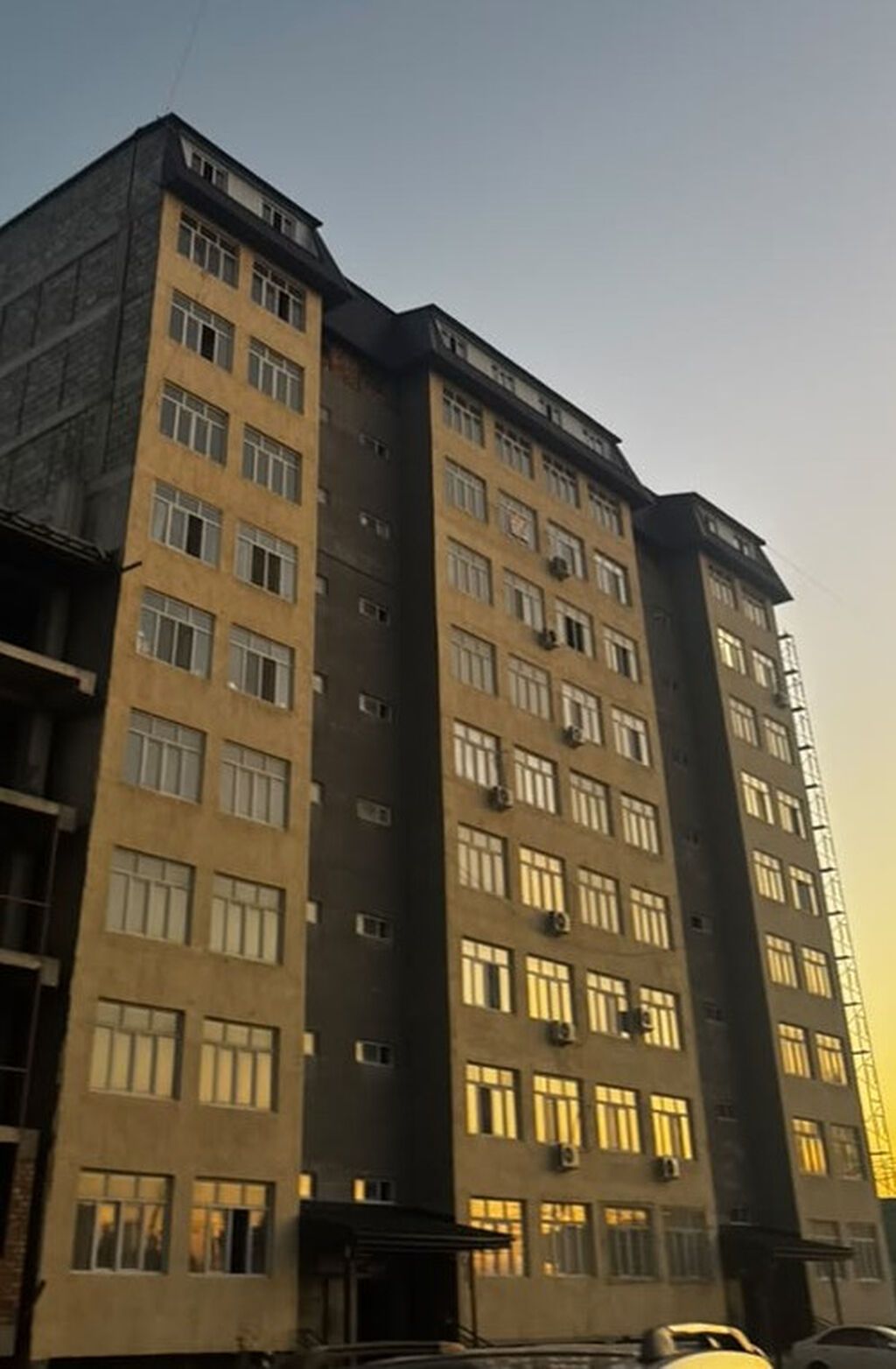 2 комнаты, 54 м², Кок-Жар мкр Элитка, 9 этаж, ПСО (под самоотделку): фото 1