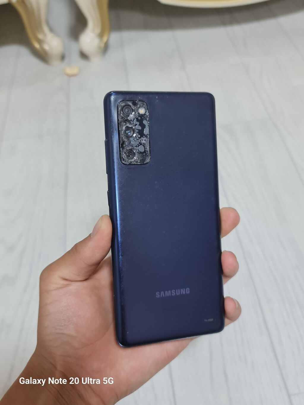 Samsung Galaxy S20, Б/у, 128 ГБ, цвет - Голубой, 1 SIM, 2 SIM, eSIM — фото 1